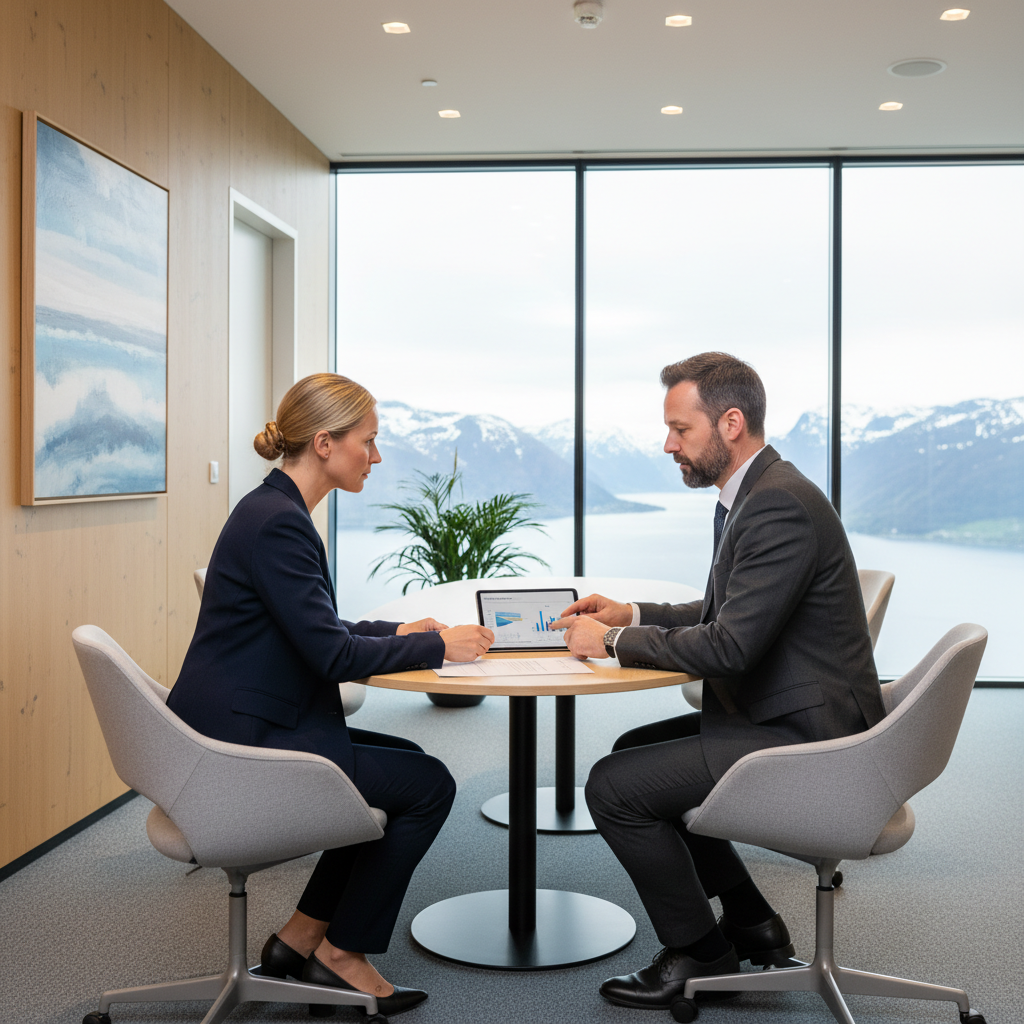 Møte med bankrådgiver om avdragsfrihet på boliglån