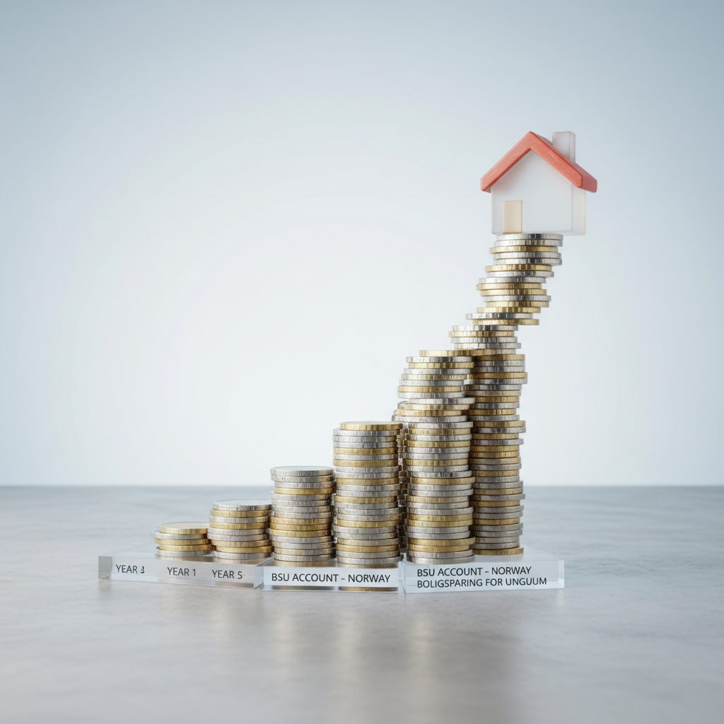 BSU-sparing som vokser over tid med rente og skattefradrag