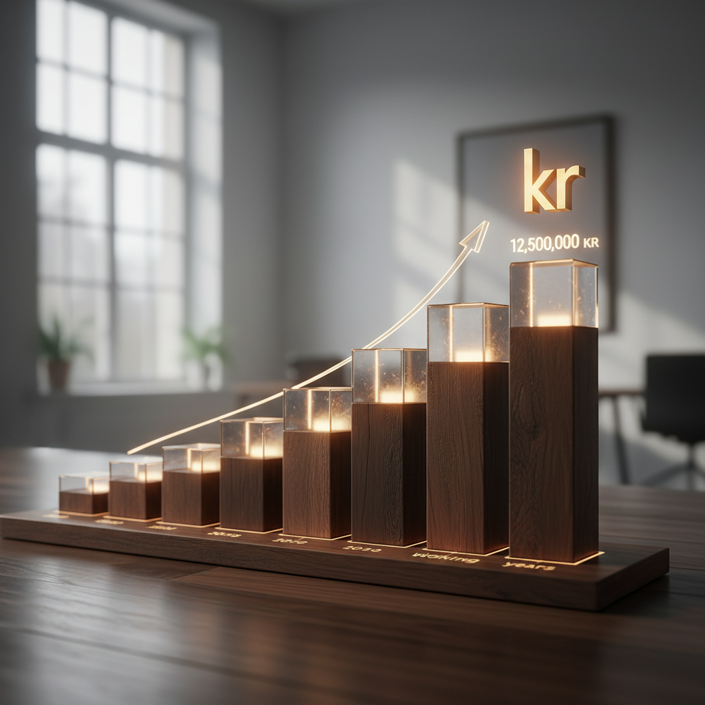 Pensjonsopptjening over karrieren