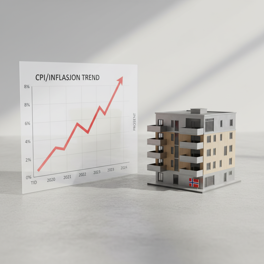 Beregning av KPI-justering av husleie med kalkulator