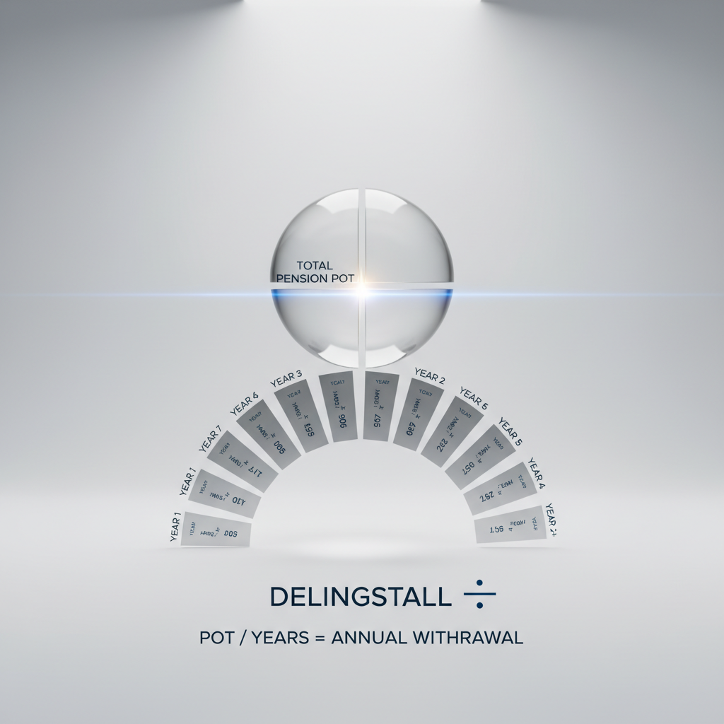 Illustrasjon av delingstall-konseptet