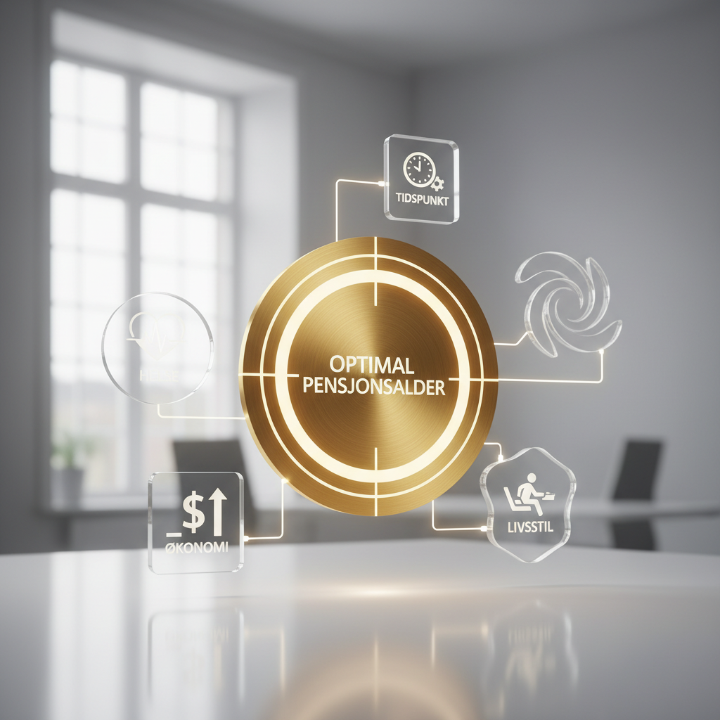 Fem ulike pensjonsscenarier med forskjellige utgangspunkt og valg