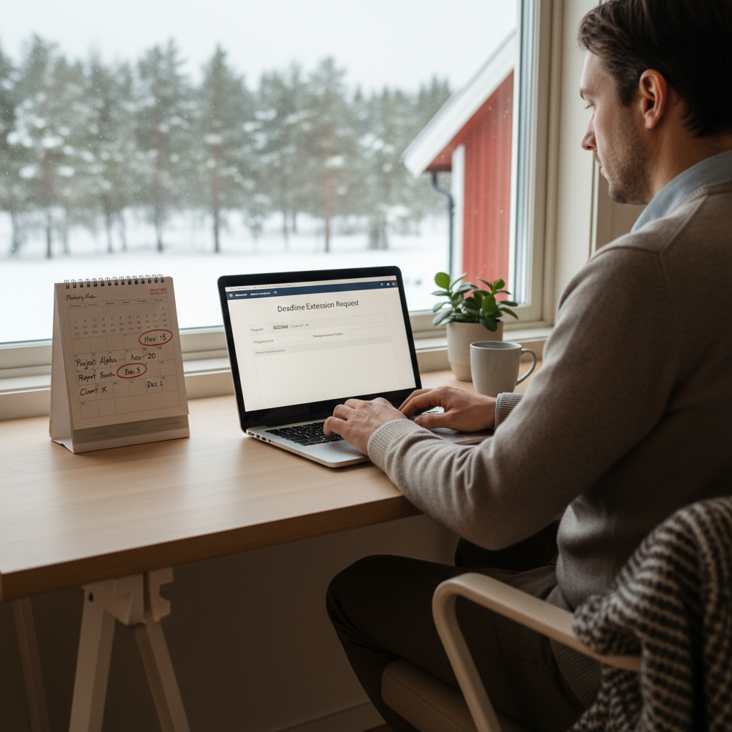 Soke om utsettelse på skattemeldingen